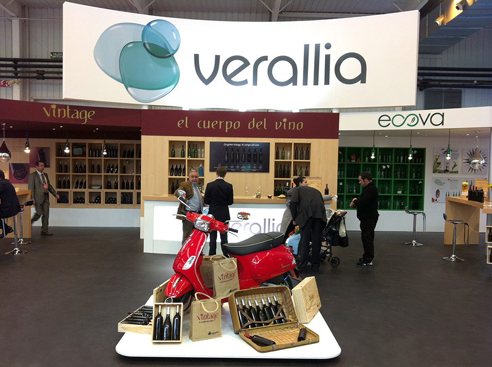 Visualización 3D stand de Veralia para la ferlia Enomaq 2013